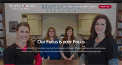 Desktop Screenshot of maplegroveeyeclinic.org